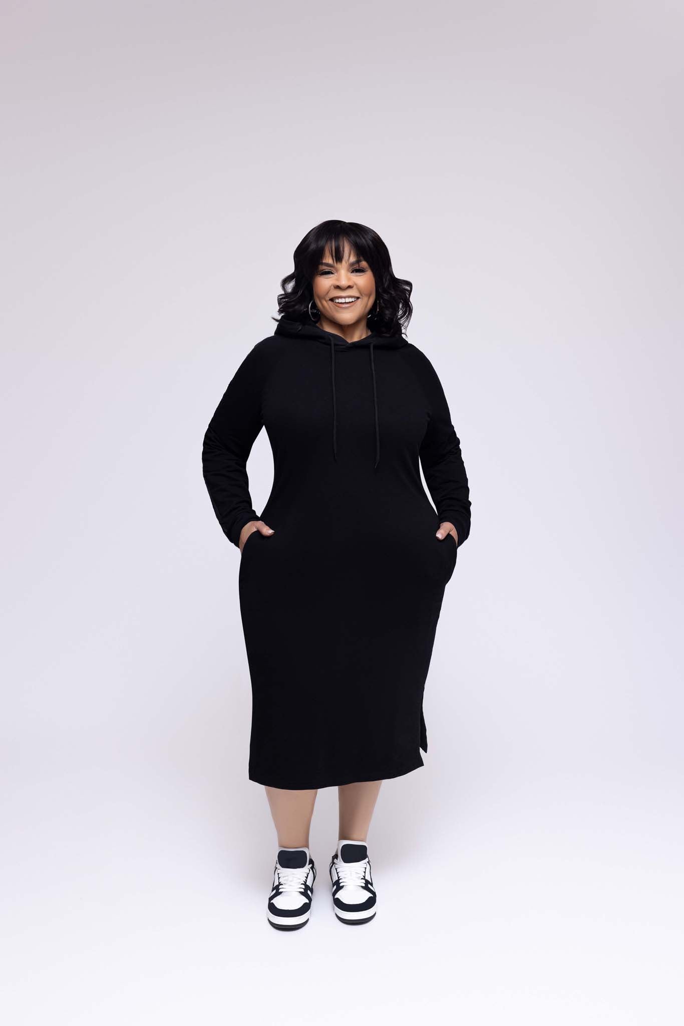 Black Out Hoodie Dress