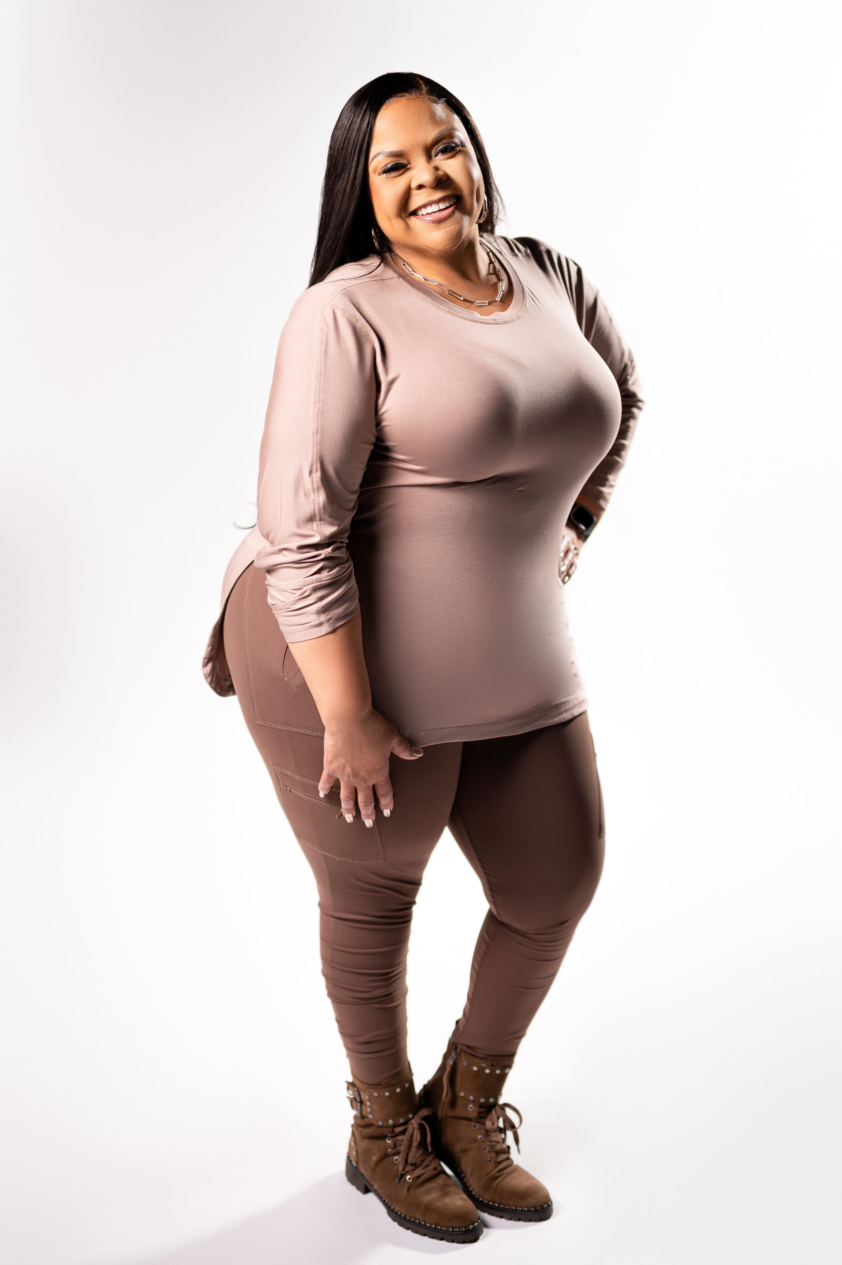 Mocha Long Sleeve Tee